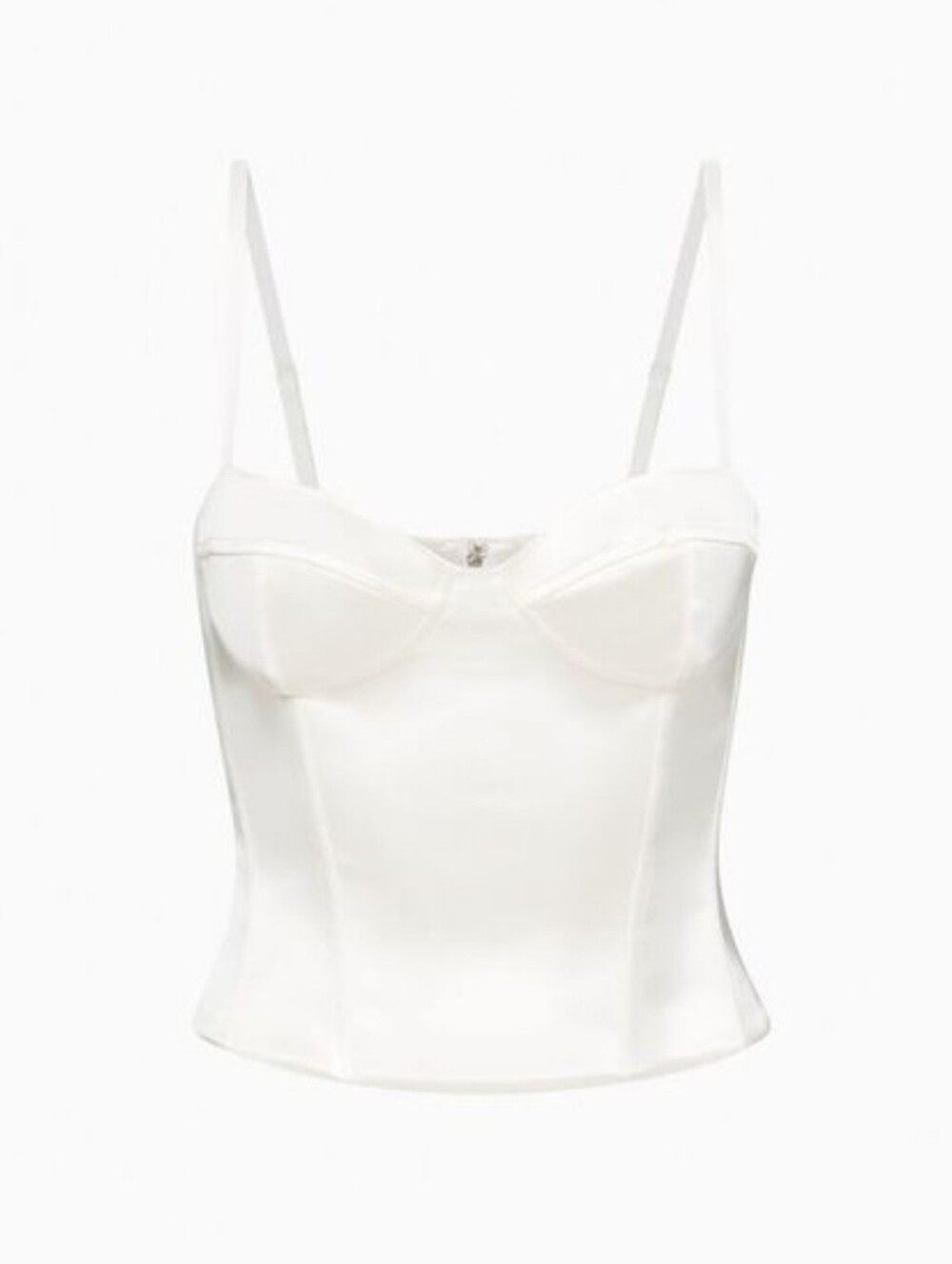 Aritzia Wilfred Oklahoma Sweetheart Birch White Bridal Bustier Corset Size Mediu